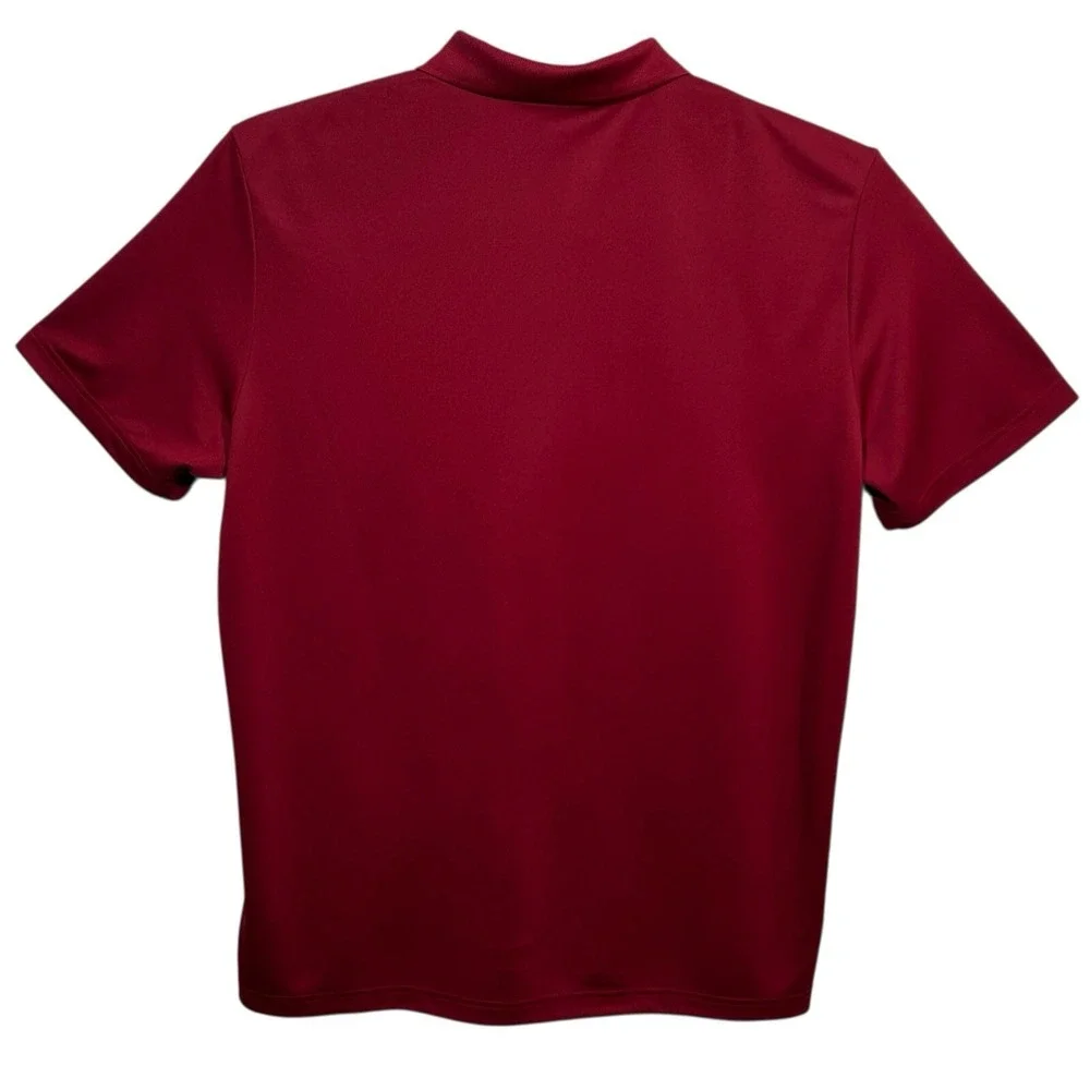 adidas Men's Golf Primegreen Performance Polo Shirt 2XL Burgundy Moisture-Wick‎